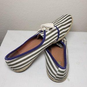 Plume by Faryl Robin Striped Lace-Up Espadrille